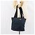 Borsa Tote PRADA in nylon blu navy argento autentica ar13817 - vista 24
