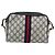 Gucci Borsa a Spalla GG Supreme Sherry Line PVC Navy Gold 010 378 Auth 155553 D'oro Blu navy - vista 2