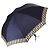 Paraguas plegable de lona Zucca FENDI azul marino Auth am9874
