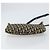 Borsa a Spalla in Tela Trotter Christian Dior Blu Navy Oro Auth 155297 D'oro - vista 5