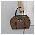 Borsa a mano in tela Trotter Christian Dior marrone oro Auth 146427 - vista 22