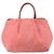 PRADA Borsa a mano in nylon rosa oro Auth 147140 D'oro - vista 2