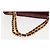 BALLY V Stitch Catena Borsa a Mano in Pelle di Agnello Bordeaux Oro Auth bs29487 D'oro Bordò - vista 8