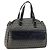 Sac à main en toile Zucchino FENDI bleu marine argent authentique am9266 Argenté