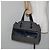 Sac à main en toile Zucchino FENDI bleu marine argent authentique am9266 Argenté - vue 24