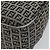 Sac à main en toile Zucchino FENDI bleu marine argent authentique am9266 Argenté - vue 8