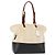Pequin FENDI Pecan Canvas Tote Bag Canvas Leder Beige Schwarz Gold Auth bs29810 Golden