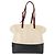 Pequin FENDI Pecan Canvas Tote Bag Canvas Leder Beige Schwarz Gold Auth bs29810 Golden - Ansicht 2