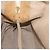 Pequin FENDI Pecan Canvas Tote Bag Canvas Leder Beige Schwarz Gold Auth bs29810 Golden - Ansicht 25