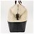 Pequin FENDI Pecan Canvas Tote Bag Canvas Leder Beige Schwarz Gold Auth bs29810 Golden - Ansicht 4