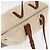 Pequin FENDI Pecan Canvas Tote Bag Canvas Leder Beige Schwarz Gold Auth bs29810 Golden - Ansicht 6