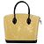 LOUIS VUITTON Borsa Tote Lockit PM Monogram Vernis Beige Nero M90251 Auth bs29224 - vista 2