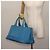 PRADA Borsa Canapa GM in tela blu oro Auth am9265 D'oro - vista 21