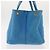 PRADA Borsa Canapa GM in tela blu oro Auth am9265 D'oro - vista 3