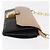 Miu Miu Portafoglio a Catena in Pelle Beige Nero Oro Auth bs29776 D'oro - vista 3