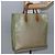 Céline Bolsa de mão em lona Macadam CELINE em couro PVC bege dourado Auth hk3111 - vista 22