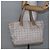 CHANEL Nuova linea di viaggio Borsa Tote in Nylon Beige CC Auth th6420 - vista 22