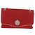 CHANEL V Stitch Flap Borsa a Spalla con Catena Cotone Rosso Argento CC Auth bs29952V - vista 13