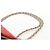 CHANEL V Stitch Flap Borsa a Spalla con Catena Cotone Rosso Argento CC Auth bs29952V - vista 14