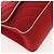 CHANEL V Stitch Flap Borsa a Spalla con Catena Cotone Rosso Argento CC Auth bs29952V - vista 15