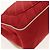 CHANEL V Stitch Flap Borsa a Spalla con Catena Cotone Rosso Argento CC Auth bs29952V - vista 17