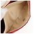 CHANEL V Stitch Flap Borsa a Spalla con Catena Cotone Rosso Argento CC Auth bs29952V - vista 27