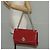 CHANEL V Stitch Flap Borsa a Spalla con Catena Cotone Rosso Argento CC Auth bs29952V - vista 29