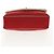 CHANEL V Stitch Flap Borsa a Spalla con Catena Cotone Rosso Argento CC Auth bs29952V - vista 5