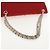 CHANEL V Stitch Flap Borsa a Spalla con Catena Cotone Rosso Argento CC Auth bs29952V - vista 7
