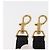 FENDI Monster Studs Tracolla in Pelle 31,5""-39,4"" Nero Oro Auth am9364 D'oro - vista 9