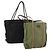 Borsa Tote PRADA Nylon 2Set Kaki Nero Auth 143394 Cachi