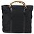 Borsa Tote in Nylon Nero Argento GUCCI Bamboo 002 2052 0412 5 Auth ep10866 - vista 13