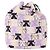 Bolsa de drawstring Miu Miu Madras Cat en lona rosa plateada Auth bs30224 Plata - vista 2