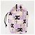 Bolsa de drawstring Miu Miu Madras Cat en lona rosa plateada Auth bs30224 Plata - vista 3