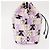Bolsa de drawstring Miu Miu Madras Cat en lona rosa plateada Auth bs30224 Plata - vista 4