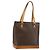 Céline Borsa tote in tela Macadam CELINE in pelle PVC marrone oro Auth 146613 D'oro