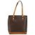 Céline Borsa tote in tela Macadam CELINE in pelle PVC marrone oro Auth 146613 D'oro - vista 13