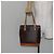Céline Borsa tote in tela Macadam CELINE in pelle PVC marrone oro Auth 146613 D'oro - vista 23