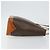 Céline Borsa tote in tela Macadam CELINE in pelle PVC marrone oro Auth 146613 D'oro - vista 3