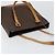 Céline Borsa tote in tela Macadam CELINE in pelle PVC marrone oro Auth 146613 D'oro - vista 6