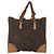 PRADA Borsa a Mano Tweed Beige Argento Auth bs30129 - vista 2