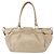 Borsa Tote Gancini Marissa in pelle beige e argento di Salvatore Ferragamo Auth bs30081 - vista 2