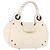 Chloé Borsa a Mano Chloe in Tela e Pelle Bianca Auth mr1648 Bianco