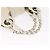 Chloé Borsa a Mano Chloe in Tela e Pelle Bianca Auth mr1648 Bianco - vista 7
