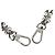 LOUIS VUITTON Cintura in metallo 22,4"" Argento LV Auth 153721M - vista 2