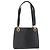 Borsa a Spalla Gancini in Pelle Nera e Oro Auth 157016 di Salvatore Ferragamo Nero D'oro