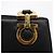 Borsa a Spalla Gancini in Pelle Nera e Oro Auth 157016 di Salvatore Ferragamo Nero D'oro - vista 14