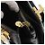 Borsa a Spalla Gancini in Pelle Nera e Oro Auth 157016 di Salvatore Ferragamo Nero D'oro - vista 15