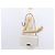 Borsa a Spalla in Pelle Gucci Bamboo Bianca Argento 370817 Auth 156171 Bianco - vista 23