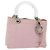 Borsa a mano Canage in nylon Christian Dior 2way Rosa Argento Auth bs31183